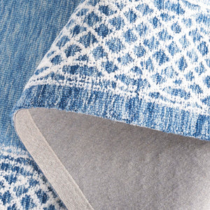 Safavieh Ebony Hand-tufted Area Rug In Grey And Ivory - Luxurious Wool, Modern Design For Any Space Blue ,Ivory Indian Wool Pile Ebn275m-6