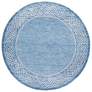 Safavieh Ebony Hand-tufted Area Rug In Grey And Ivory - Luxurious Wool, Modern Design For Any Space Blue ,Ivory Indian Wool Pile Ebn275m-6