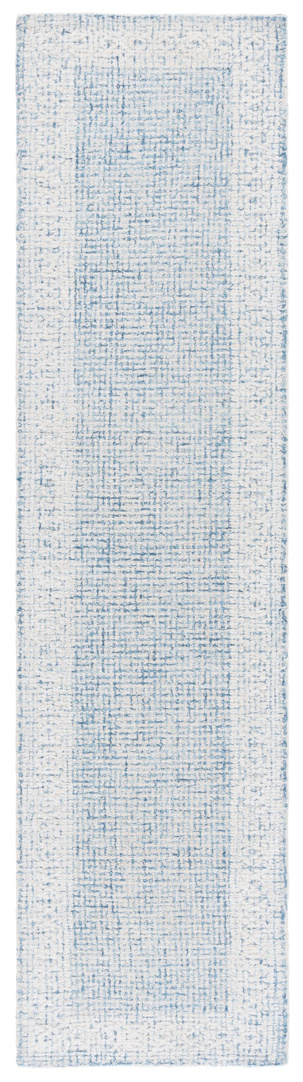 Safavieh Ebony Hand Tufted Indian Wool Pile Runner Rug - Elegant Home Accent For Hallways & Narrow Spaces Blue ,Ivory Indian Wool Pile Ebn277m-29