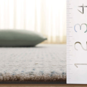 Safavieh Ebony Hand Tufted Indian Wool Pile Runner Rug - Elegant Home Accent For Hallways & Narrow Spaces Blue ,Ivory Indian Wool Pile Ebn277m-5