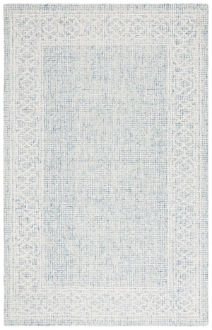 Safavieh Ebony Hand-tufted Wool Area Rug - Elegant Design With Luxurious Softness For Modern Home Decor Blue ,Ivory Indian Wool Pile Ebn277m-4