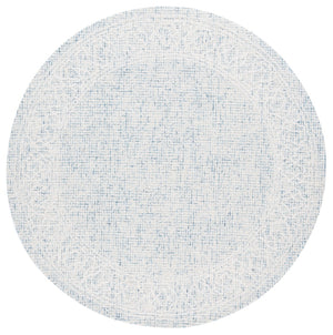 Safavieh Ebony Hand-tufted Wool Area Rug - Elegant Design With Luxurious Softness For Modern Home Decor Blue ,Ivory Indian Wool Pile Ebn277m-4