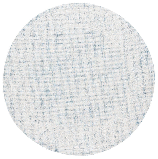 Safavieh Ebony Hand-tufted Wool Area Rug - Elegant Design With Luxurious Softness For Modern Home Decor Blue ,Ivory Indian Wool Pile Ebn277m-4