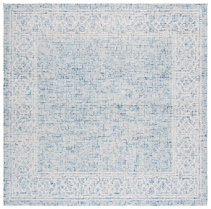 Safavieh Ebony Hand-tufted Wool Area Rug - Elegant Design With Luxurious Softness For Modern Home Decor Blue ,Ivory Indian Wool Pile Ebn277m-4