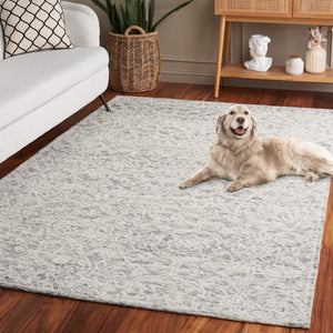 Safavieh Ebony 301 EBN301 Hand Tufted  Rug Ivory / Grey EBN301F-8