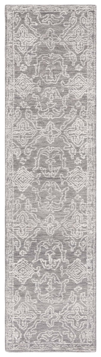 Safavieh Ebony 302 EBN302 Hand Tufted  Rug Ivory / Grey EBN302F-8