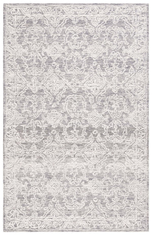 Safavieh Ebony 302 EBN302 Hand Tufted  Rug Ivory / Grey EBN302F-8