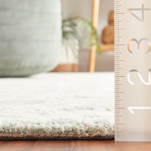 Safavieh Ebony 303 EBN303 Hand Tufted  Rug Ivory / Grey EBN303F-8