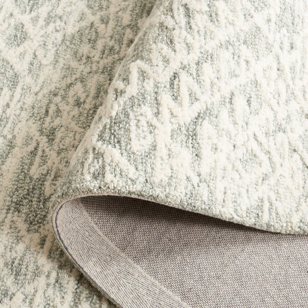 Safavieh Ebony 303 EBN303 Hand Tufted  Rug Ivory / Grey EBN303F-8