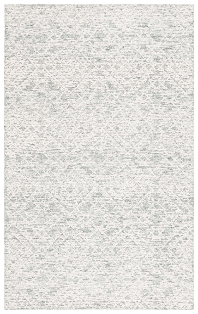 Safavieh Ebony 303 EBN303 Hand Tufted  Rug Ivory / Grey EBN303F-8