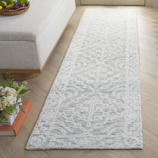Safavieh Ebony 304 EBN304 Hand Tufted  Rug Ivory / Light Grey EBN304G-8