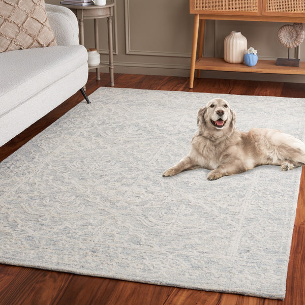 Safavieh Ebony 304 EBN304 Hand Tufted  Rug Ivory / Light Grey EBN304G-8