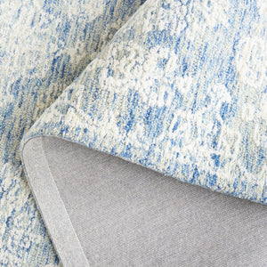 Safavieh Ebony 305 EBN305 Hand Tufted  Rug Ivory / Blue EBN305M-8