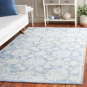 Safavieh Ebony 305 EBN305 Hand Tufted  Rug Ivory / Blue EBN305M-8