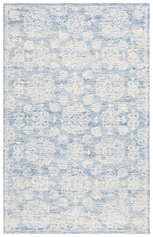 Safavieh Ebony 305 EBN305 Hand Tufted  Rug Ivory / Blue EBN305M-8