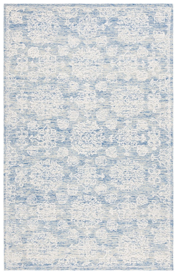 Safavieh Ebony 305 EBN305 Hand Tufted  Rug Ivory / Blue EBN305M-8