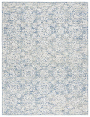 Safavieh Ebony 305 EBN305 Hand Tufted  Rug Ivory / Blue EBN305M-8