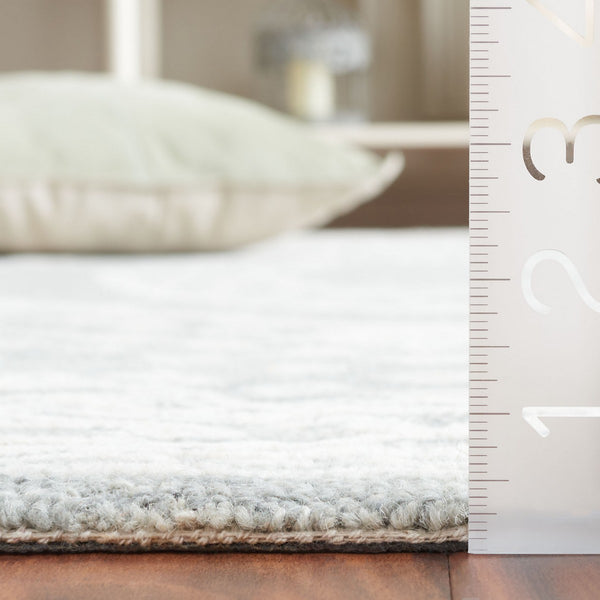 Safavieh Ebony 306 EBN306 Hand Tufted  Rug Ivory / Grey EBN306F-8