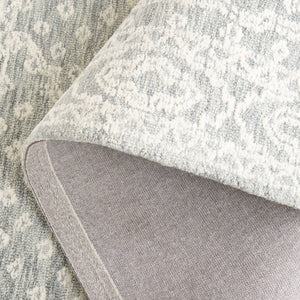 Safavieh Ebony 306 EBN306 Hand Tufted  Rug Ivory / Grey EBN306F-8