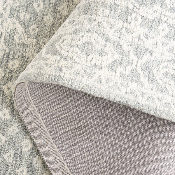 Safavieh Ebony 306 EBN306 Hand Tufted  Rug Ivory / Grey EBN306F-8