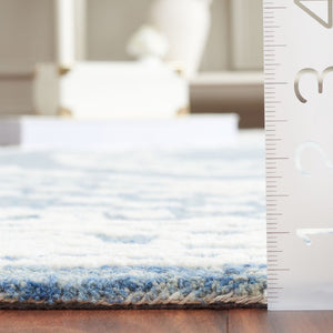 Safavieh Ebony 306 EBN306 Hand Tufted  Rug Ivory / Navy EBN306N-8