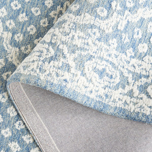 Safavieh Ebony 306 EBN306 Hand Tufted  Rug Ivory / Navy EBN306N-8