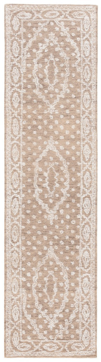 Safavieh Ebony 306 EBN306 Hand Tufted  Rug Ivory / Brown EBN306T-8
