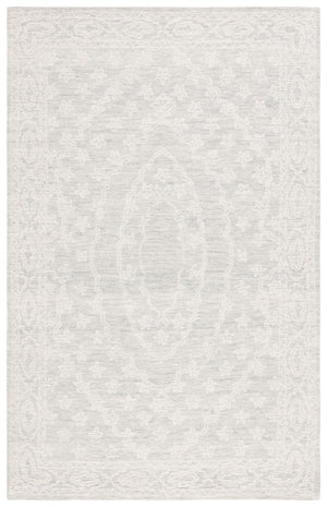 Safavieh Ebony 307 EBN307 Hand Tufted  Rug Ivory / Light Blue EBN307L-8