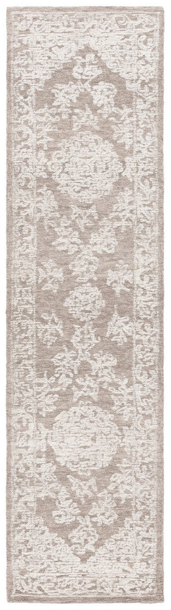 Safavieh Ebony 308 EBN308 Hand Tufted  Rug Ivory / Dark Grey EBN308H-8