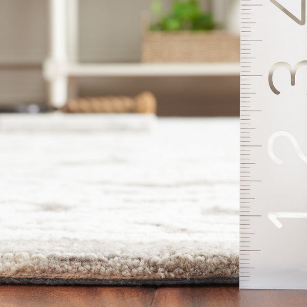 Safavieh Ebony 308 EBN308 Hand Tufted  Rug Ivory / Dark Grey EBN308H-8