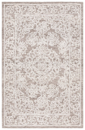 Safavieh Ebony 308 EBN308 Hand Tufted  Rug Ivory / Dark Grey EBN308H-8