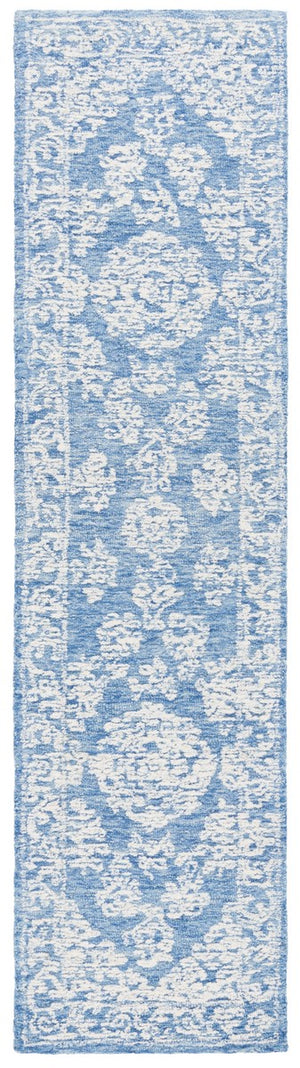 Safavieh Ebony 308 EBN308 Hand Tufted  Rug Ivory / Blue EBN308M-8