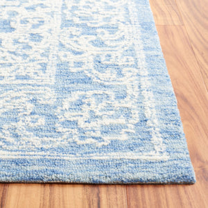 Safavieh Ebony 308 EBN308 Hand Tufted  Rug Ivory / Blue EBN308M-8