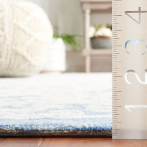 Safavieh Ebony 308 EBN308 Hand Tufted  Rug Ivory / Blue EBN308M-8