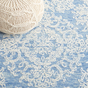 Safavieh Ebony 308 EBN308 Hand Tufted  Rug Ivory / Blue EBN308M-8