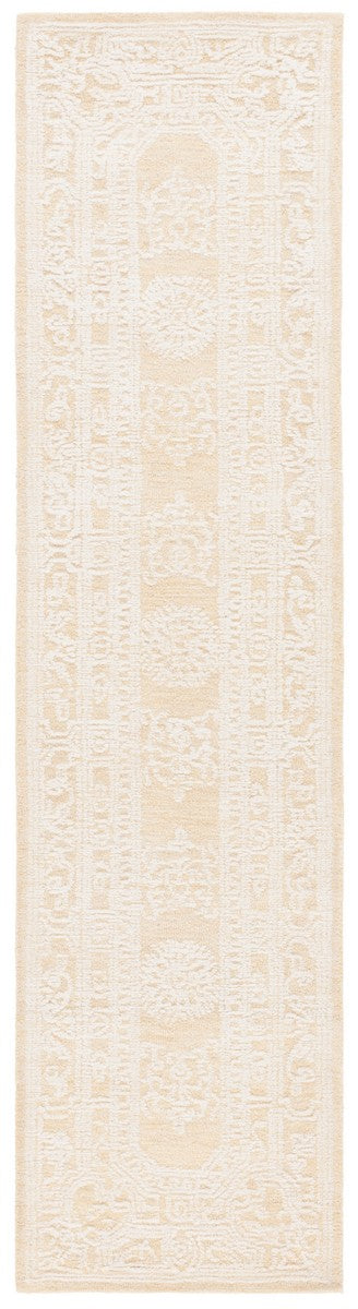 Safavieh Ebony 310 EBN310 Hand Tufted  Rug Ivory / Gold EBN310D-8