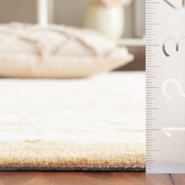 Safavieh Ebony 310 EBN310 Hand Tufted  Rug Ivory / Gold EBN310D-8