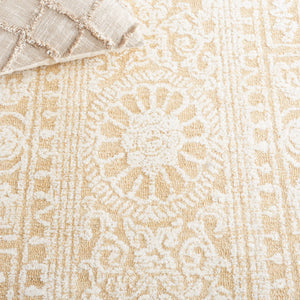 Safavieh Ebony 310 EBN310 Hand Tufted  Rug Ivory / Gold EBN310D-8