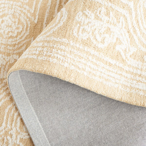 Safavieh Ebony 310 EBN310 Hand Tufted  Rug Ivory / Gold EBN310D-8