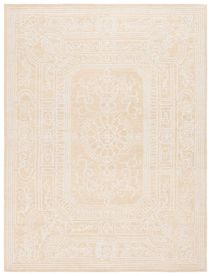 Safavieh Ebony 310 EBN310 Hand Tufted  Rug Ivory / Gold EBN310D-8