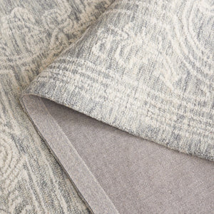 Safavieh Ebony 310 EBN310 Hand Tufted  Rug Ivory / Grey EBN310F-8