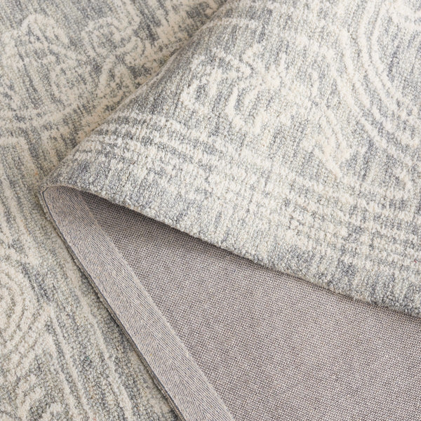 Safavieh Ebony 310 EBN310 Hand Tufted  Rug Ivory / Grey EBN310F-8