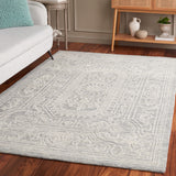 Safavieh Ebony 310 EBN310 Hand Tufted  Rug Ivory / Grey EBN310F-8