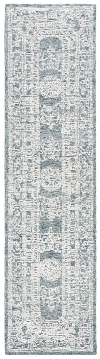Safavieh Ebony 310 EBN310 Hand Tufted  Rug Ivory / Dark Grey EBN310G-8