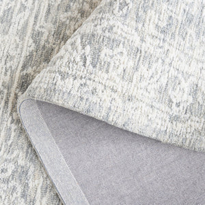 Safavieh Ebony 311 EBN311 Hand Tufted  Rug Ivory / Grey EBN311F-8