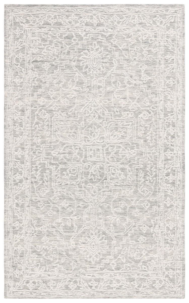 Safavieh Ebony 311 EBN311 Hand Tufted  Rug Ivory / Grey EBN311F-8