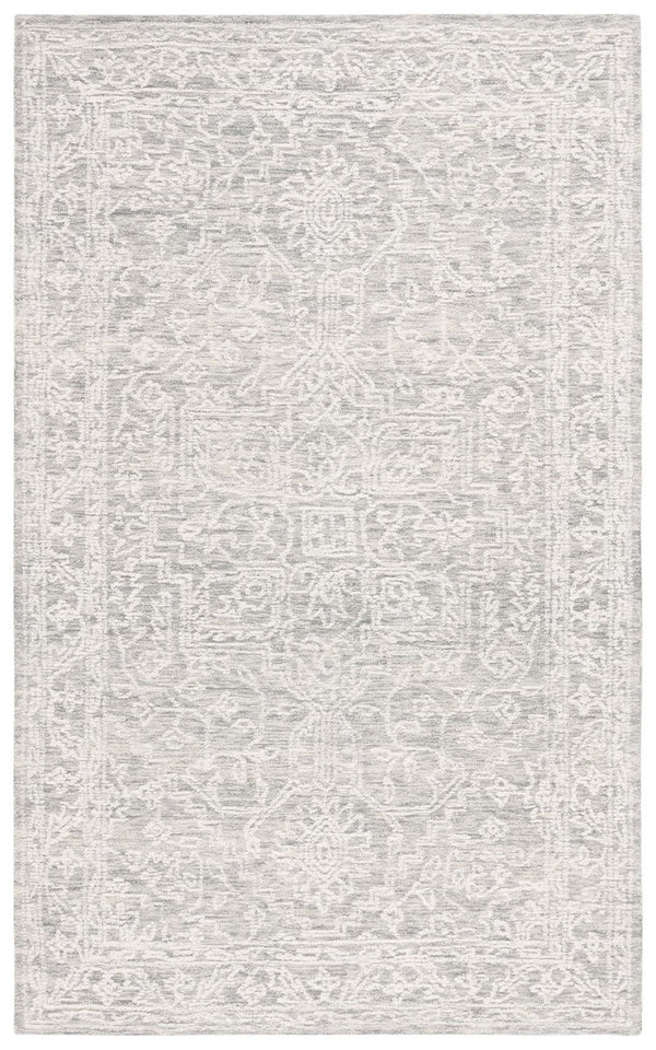 Safavieh Ebony 311 EBN311 Hand Tufted  Rug Ivory / Grey EBN311F-8