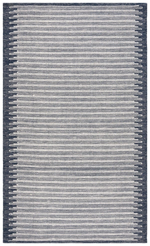 Safavieh Ebony 312 EBN312 Flatweave  Rug Ivory / Navy EBN312N-8