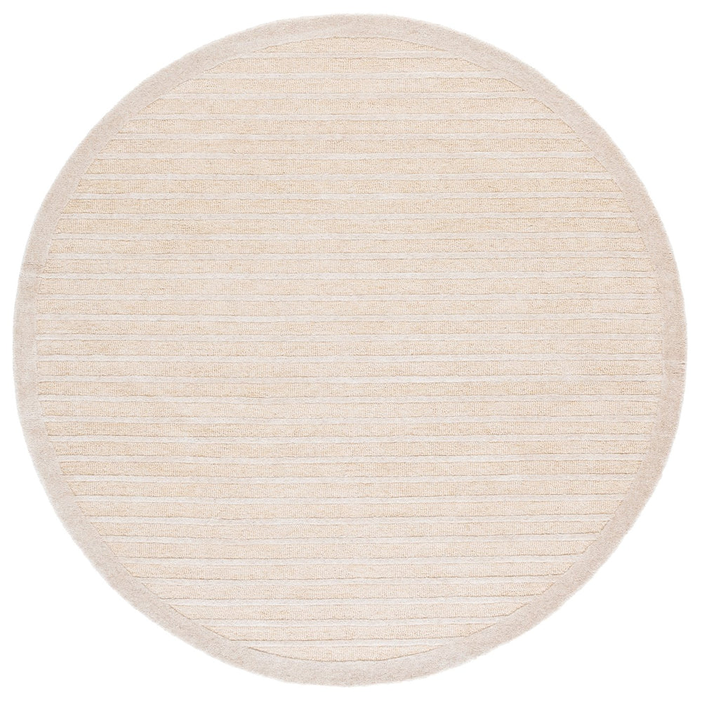 Safavieh Ebony Modern Runner Rug - Hand Tufted Wool & Cotton, Elegant Minimalist Design For Hallway Decor Beige ,Ivory 80% Wool,20% Cotton Ebn325b-6r