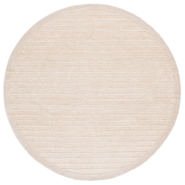 Safavieh Ebony Modern Runner Rug - Hand Tufted Wool & Cotton, Elegant Minimalist Design For Hallway Decor Beige ,Ivory 80% Wool,20% Cotton Ebn325b-6r